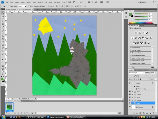 Creation of Wolfman: Step 8
